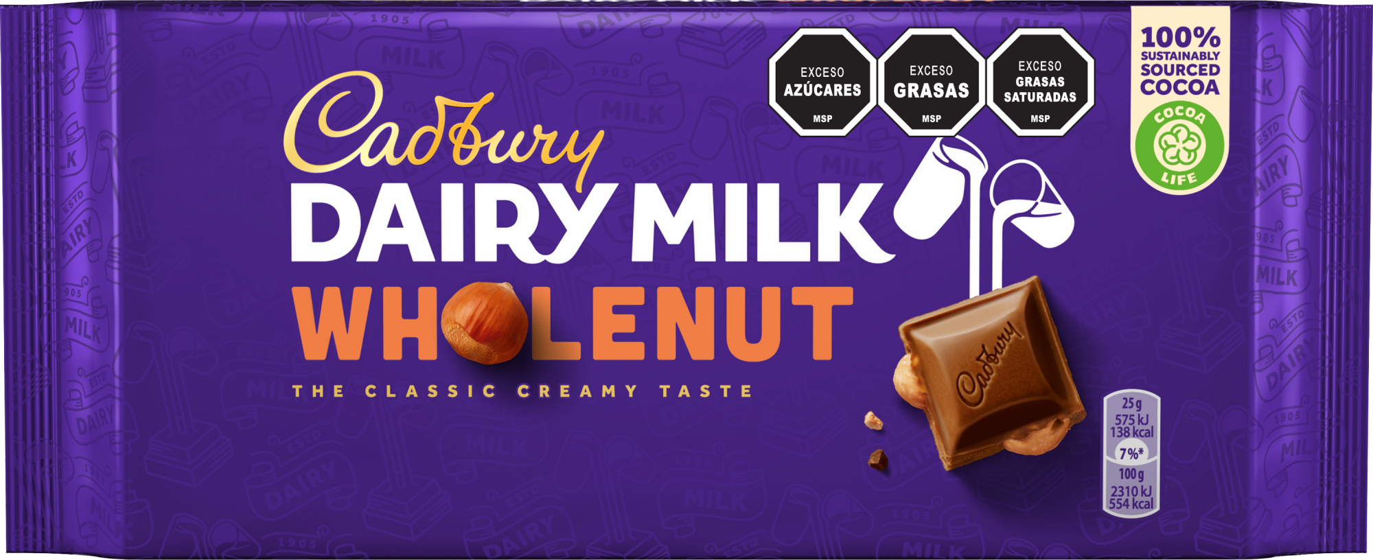 Cadbury Dairy Milk Whole Nut 180g - Nerilan Uruguay